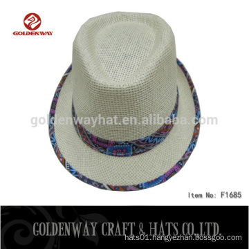 paper cloth custom made fedora hat